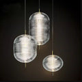 Ripple Pattern Glass LED Pendant Light-Lighting > Pendant Lights-casanuva-casanuva