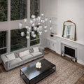 Ripple Pattern Glass LED Pendant Light-Lighting > Pendant Lights-casanuva-casanuva
