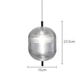 Ripple Pattern Glass LED Pendant Light-Lighting > Pendant Lights-casanuva-casanuva