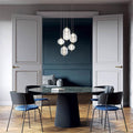 Ripple Pattern Glass LED Pendant Light-Lighting > Pendant Lights-casanuva-Gold-D15*H17cm-White Light-casanuva