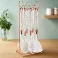 Rose Gold Kitchen Utensil Set 7-Piece with Stand-Kitchen & Dining > Cooking Utensils-casanuva-White-Rose Gold Stand-casanuva