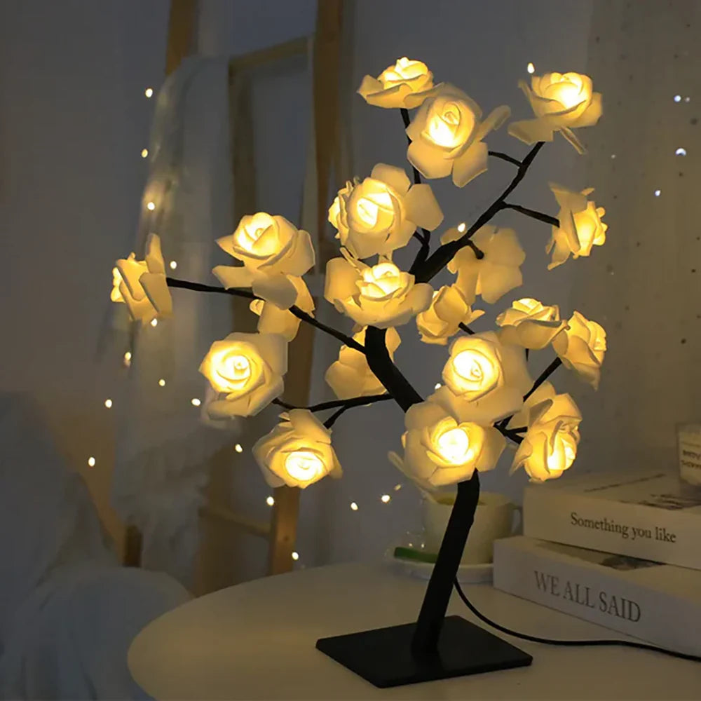 Rose Tree Floral Arrangement-Home Decor > Decorative Accessories-casanuva-casanuva