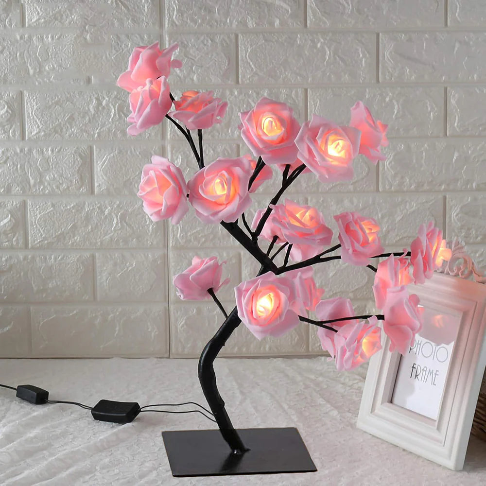 Rose Tree Floral Arrangement-Home Decor > Decorative Accessories-casanuva-casanuva