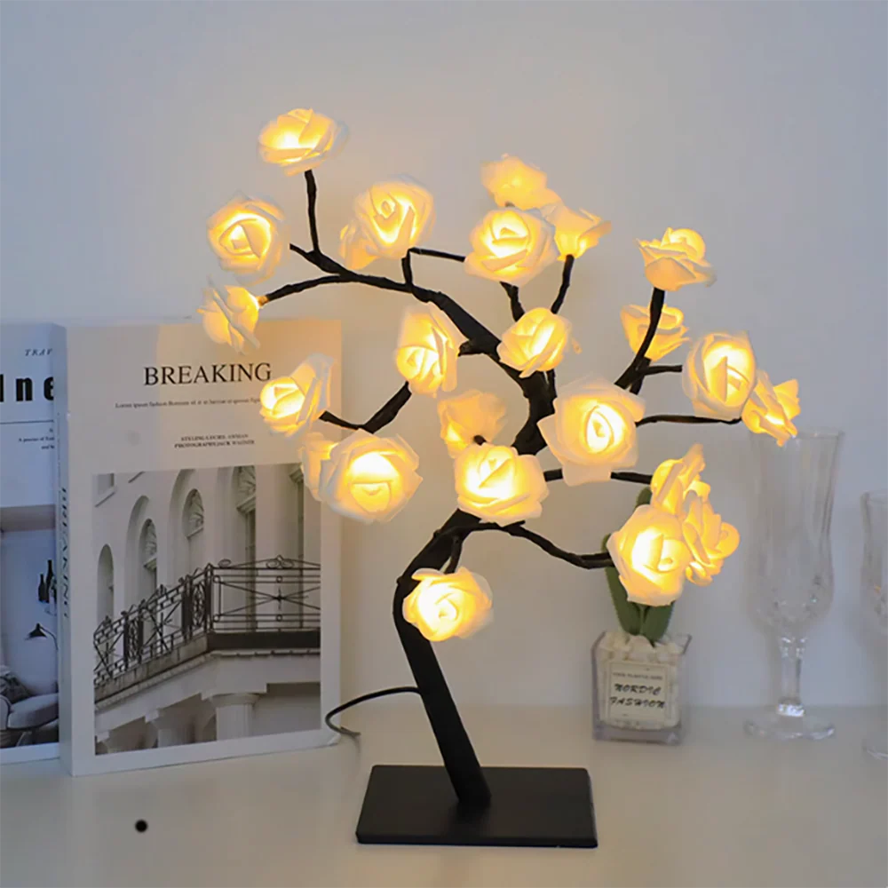 Rose Tree Floral Arrangement-Home Decor > Decorative Accessories-casanuva-casanuva