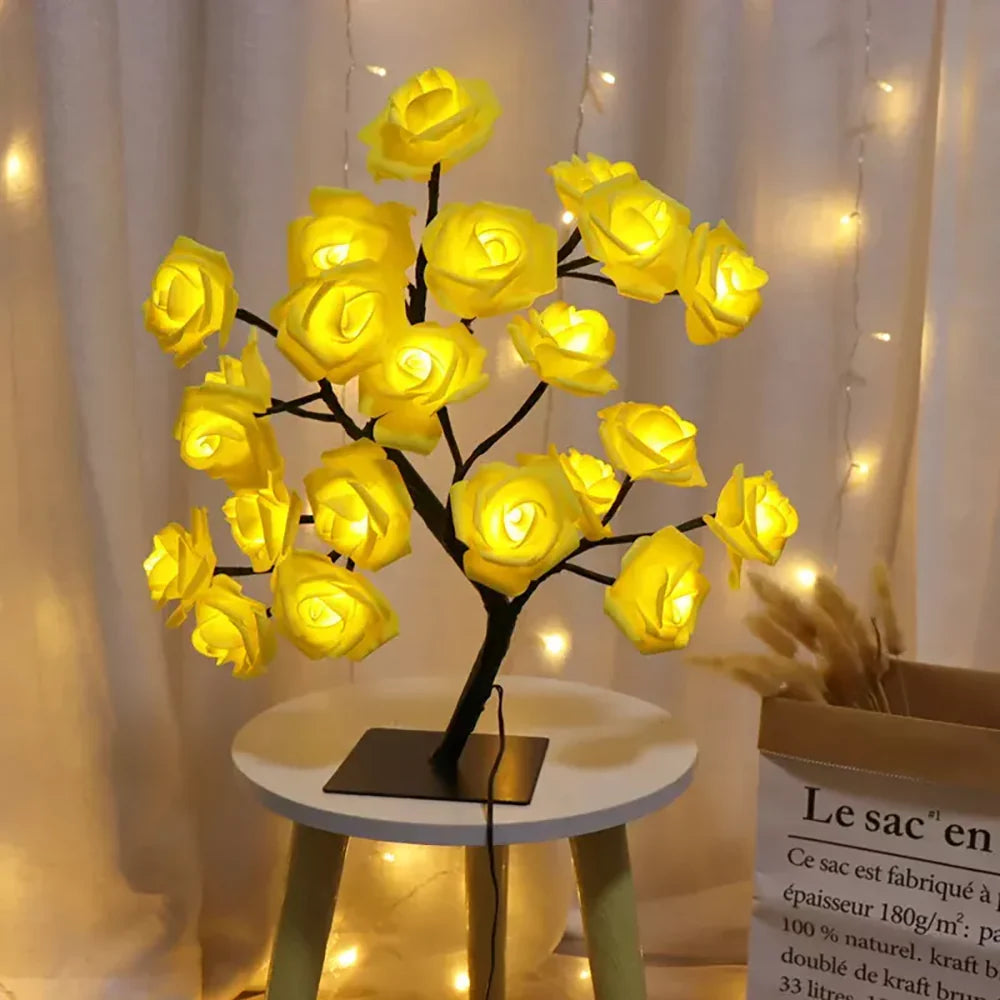 Rose Tree Floral Arrangement-Home Decor > Decorative Accessories-casanuva-casanuva
