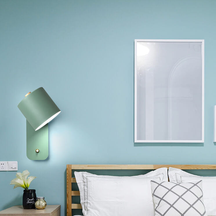 Rotatable Cylinder Wall Sconce 1-Light Nordic Style Lamp-Lighting > Wall Lights-casanuva-casanuva