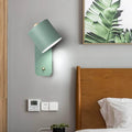Rotatable Cylinder Wall Sconce 1-Light Nordic Style Lamp-Lighting > Wall Lights-casanuva-Green-220V-240V-casanuva