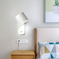 Rotatable Cylinder Wall Sconce 1-Light Nordic Style Lamp-Lighting > Wall Lights-casanuva-White-220V-240V-casanuva