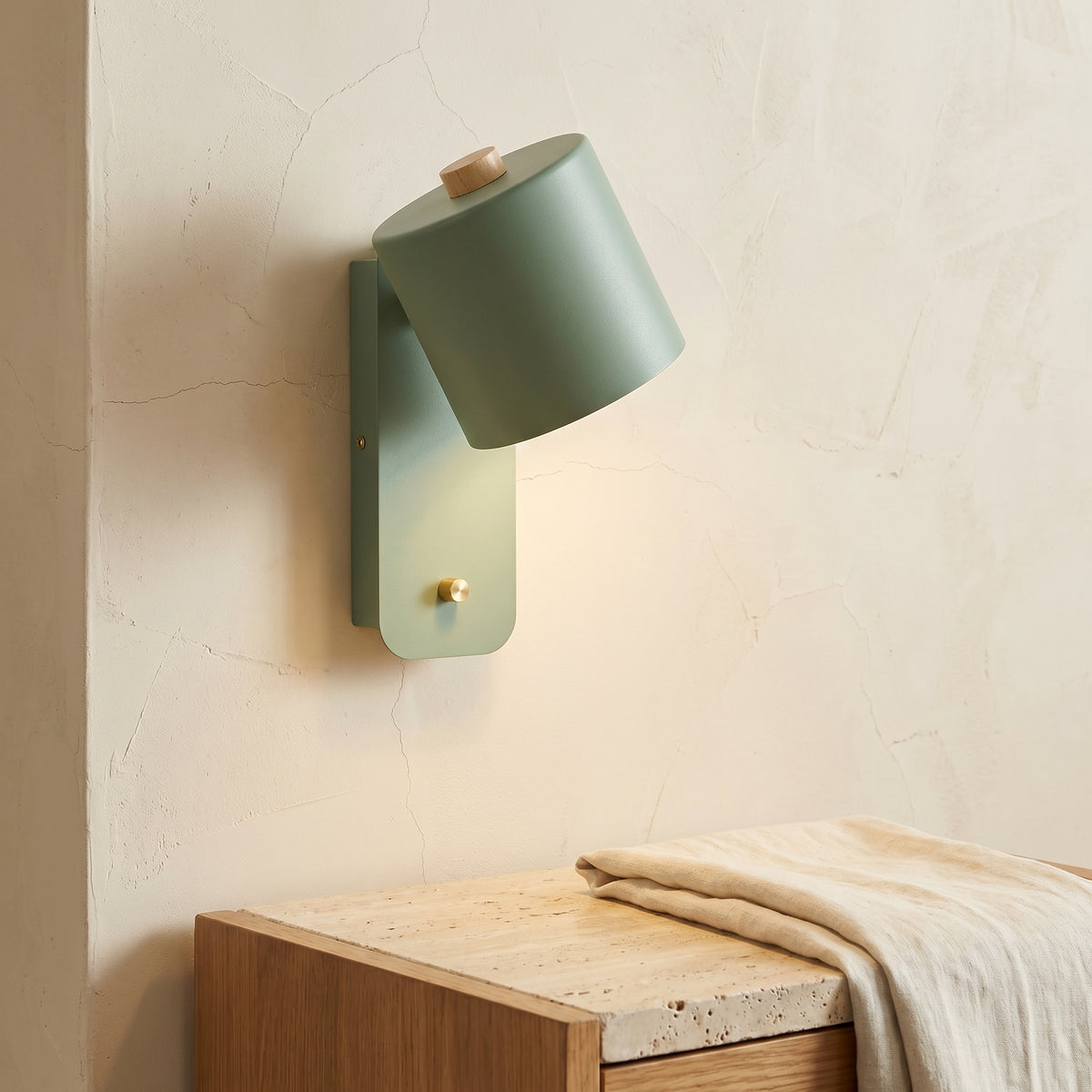 Rotatable Cylinder Wall Sconce 1-Light Nordic Style Lamp-Lighting > Wall Lights-casanuva-casanuva
