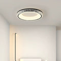 Round Acrylic Flush Mount Ceiling Light-Lighting > Ceiling Lights-casanuva-Black-White Light-casanuva