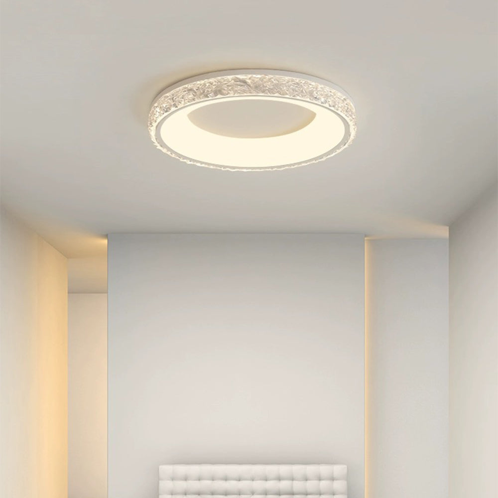 Round Acrylic Flush Mount Ceiling Light-Lighting > Ceiling Lights-casanuva-White-3 Colour Change By Switch-casanuva