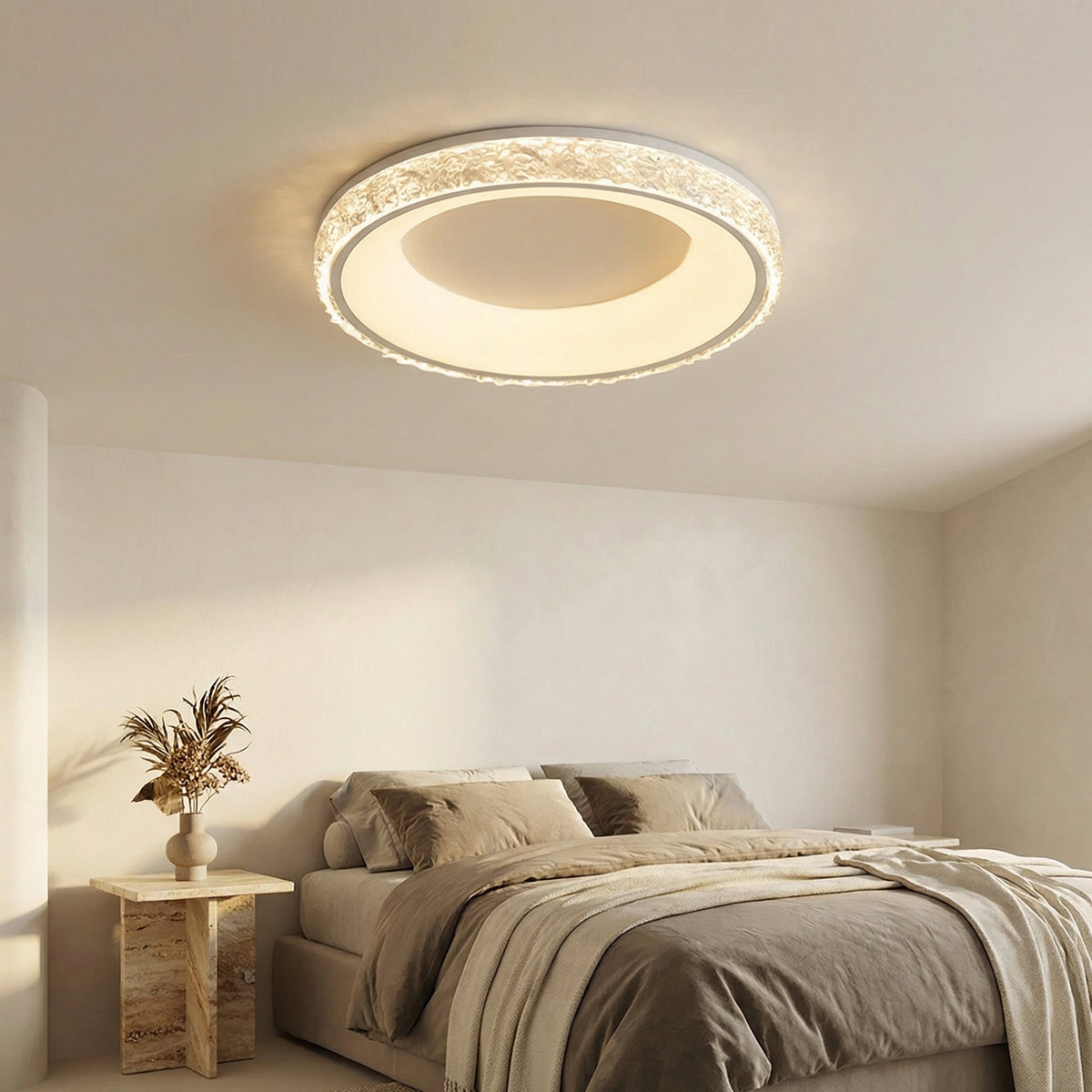 Round Acrylic Flush Mount Ceiling Light-Lighting > Ceiling Lights-casanuva-casanuva