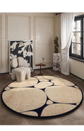 Round Carpet Soft Elegant Easy to Maintain French Style-Rugs & Mats > Area Rugs-casanuva-casanuva