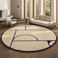 Round Carpet Soft Elegant Easy to Maintain French Style-Rugs & Mats > Area Rugs-casanuva-A-80 x 80 cm-casanuva