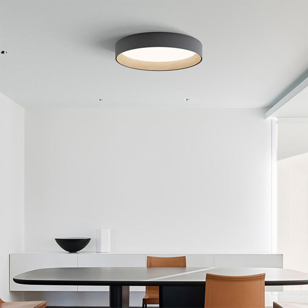Round Ceiling Lamp Nordic Style-Lighting > Ceiling Lights-casanuva-Gray-3-Color (Switch)-D50cm*H9cm-casanuva