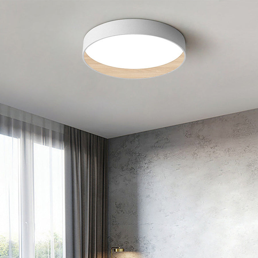 Round Ceiling Lamp Nordic Style-Lighting > Ceiling Lights-casanuva-White-3-Color (Switch)-D40cm*H9cm-casanuva