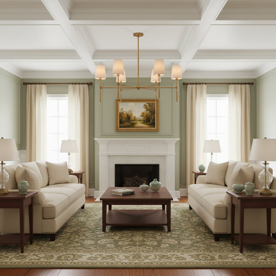 Round Chandelier Light Fixture-Lighting > Chandeliers & Pendant Lights-casanuva-casanuva