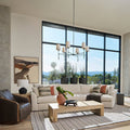 Round Chandelier Light Fixture-Lighting > Chandeliers & Pendant Lights-casanuva-casanuva