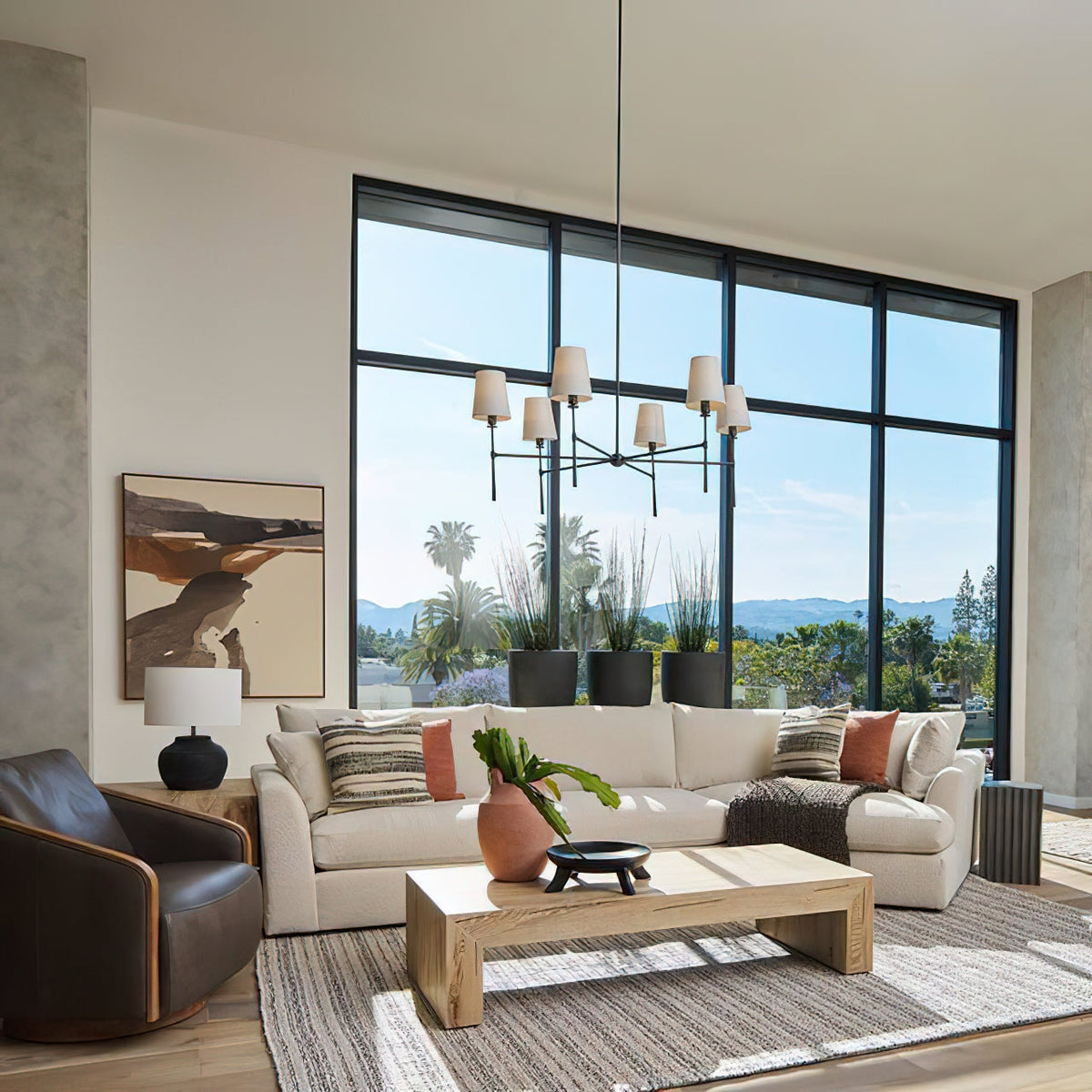 Round Chandelier Light Fixture-Lighting > Chandeliers & Pendant Lights-casanuva-casanuva