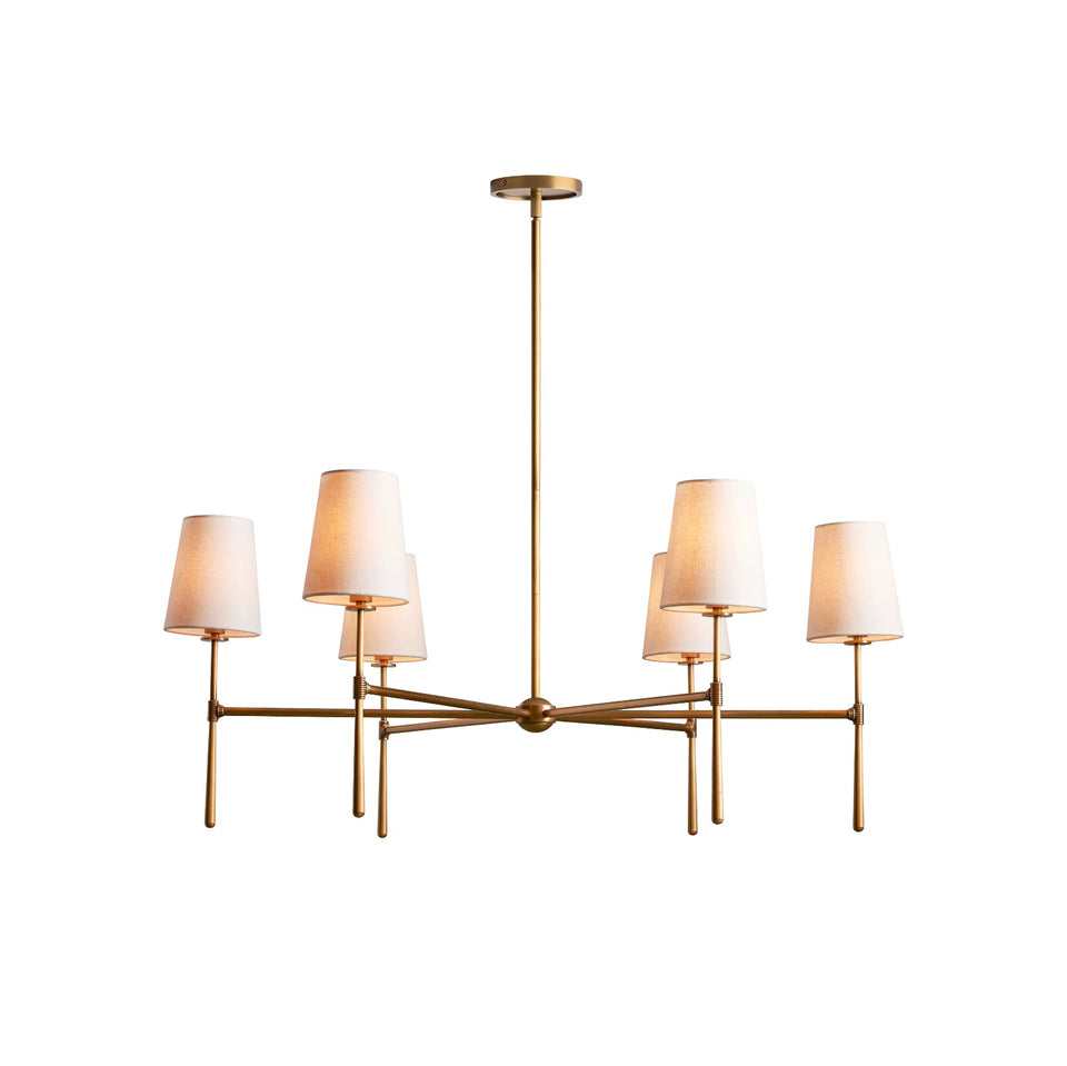Round Chandelier Light Fixture-Lighting > Chandeliers & Pendant Lights-casanuva-casanuva