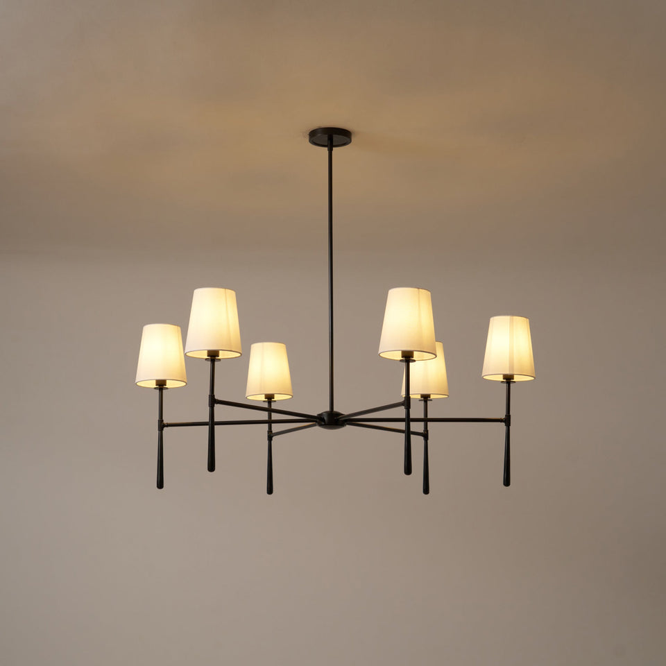 Round Chandelier Light Fixture-Lighting > Chandeliers & Pendant Lights-casanuva-casanuva