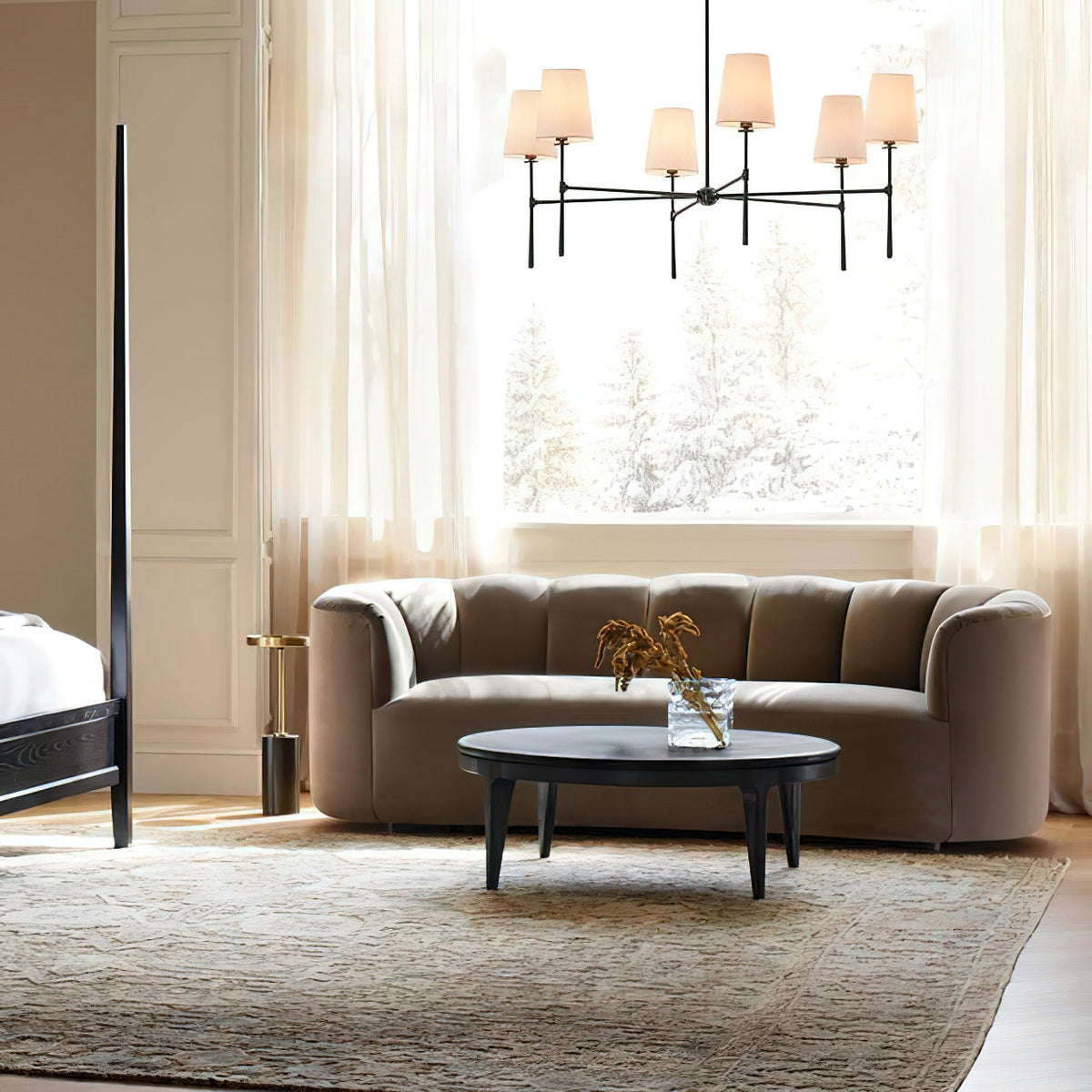 Round Chandelier Light Fixture-Lighting > Chandeliers & Pendant Lights-casanuva-casanuva