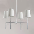 Round Chandelier Light Fixture-Lighting > Chandeliers & Pendant Lights-casanuva-4 heads 4 heads 71cmx44cm-White-casanuva