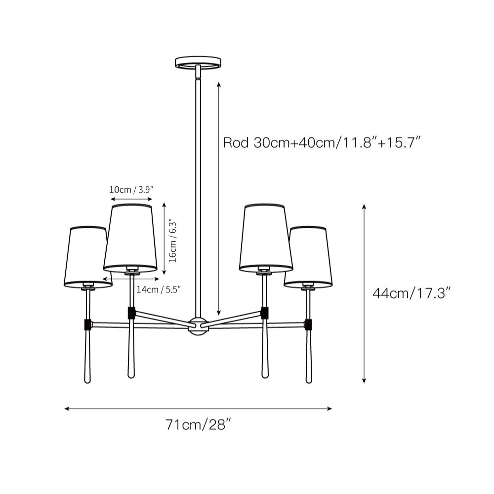 Round Chandelier Light Fixture-Lighting > Chandeliers & Pendant Lights-casanuva-casanuva