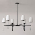 Round Chandelier Light Fixture-Lighting > Chandeliers & Pendant Lights-casanuva-6 heads 6 heads 107cmx44c-Black-casanuva