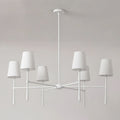 Round Chandelier Light Fixture-Lighting > Chandeliers & Pendant Lights-casanuva-6 heads 6 heads 107cmx44c-White-casanuva