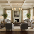 Round Chandelier Light Fixture-Lighting > Chandeliers & Pendant Lights-casanuva-casanuva