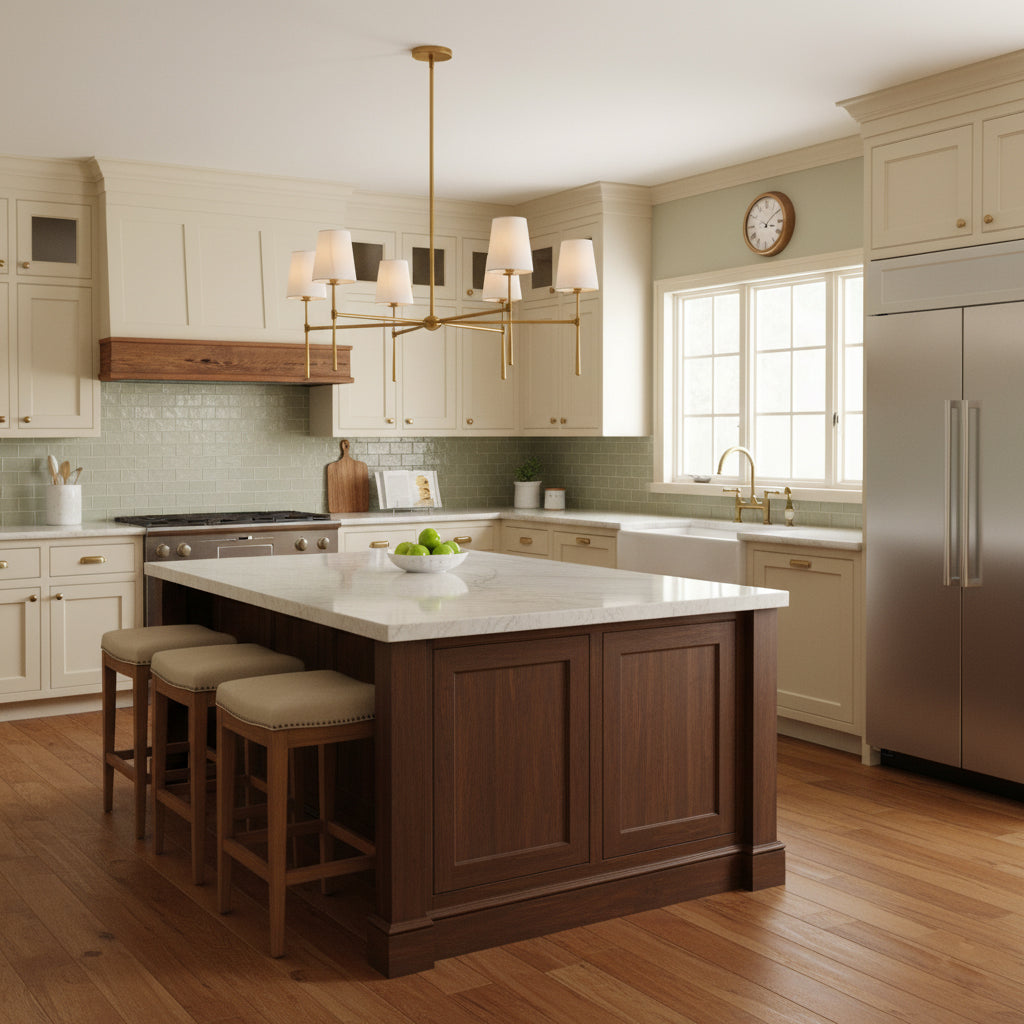 Round Chandelier Light Fixture-Lighting > Chandeliers & Pendant Lights-casanuva-casanuva