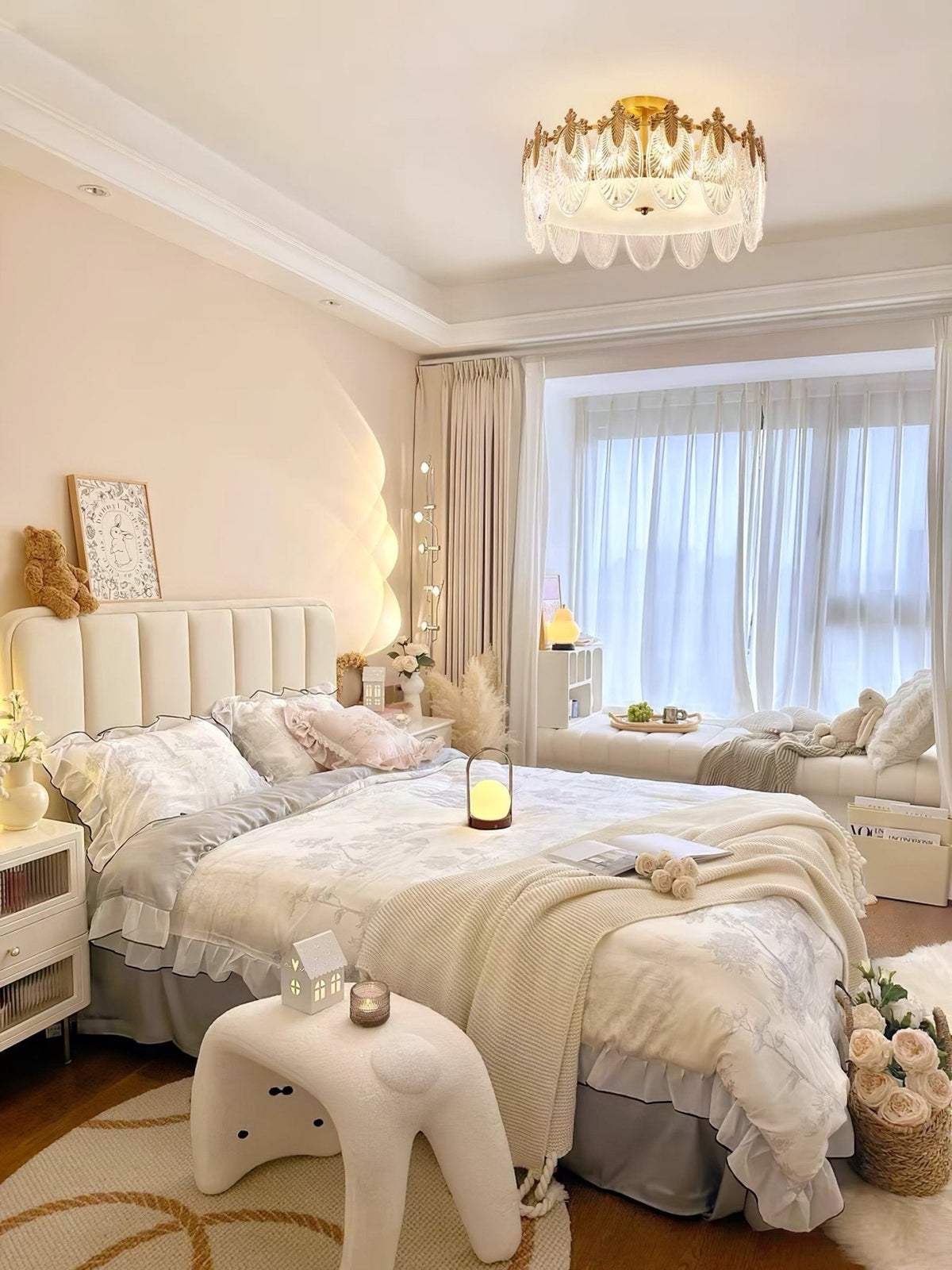 Round Decorative Glass Chandelier-Lighting > Chandeliers & Pendant Lights-casanuva-casanuva