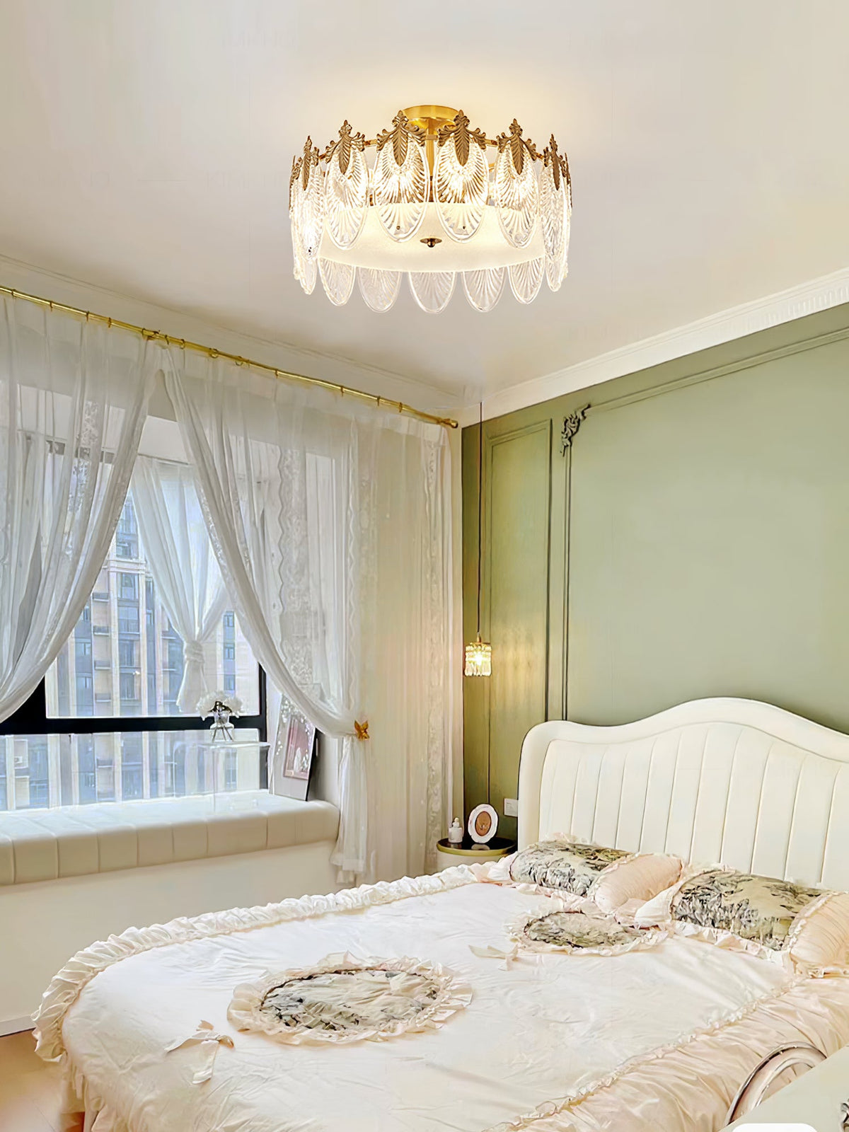 Round Decorative Glass Chandelier-Lighting > Chandeliers & Pendant Lights-casanuva-casanuva