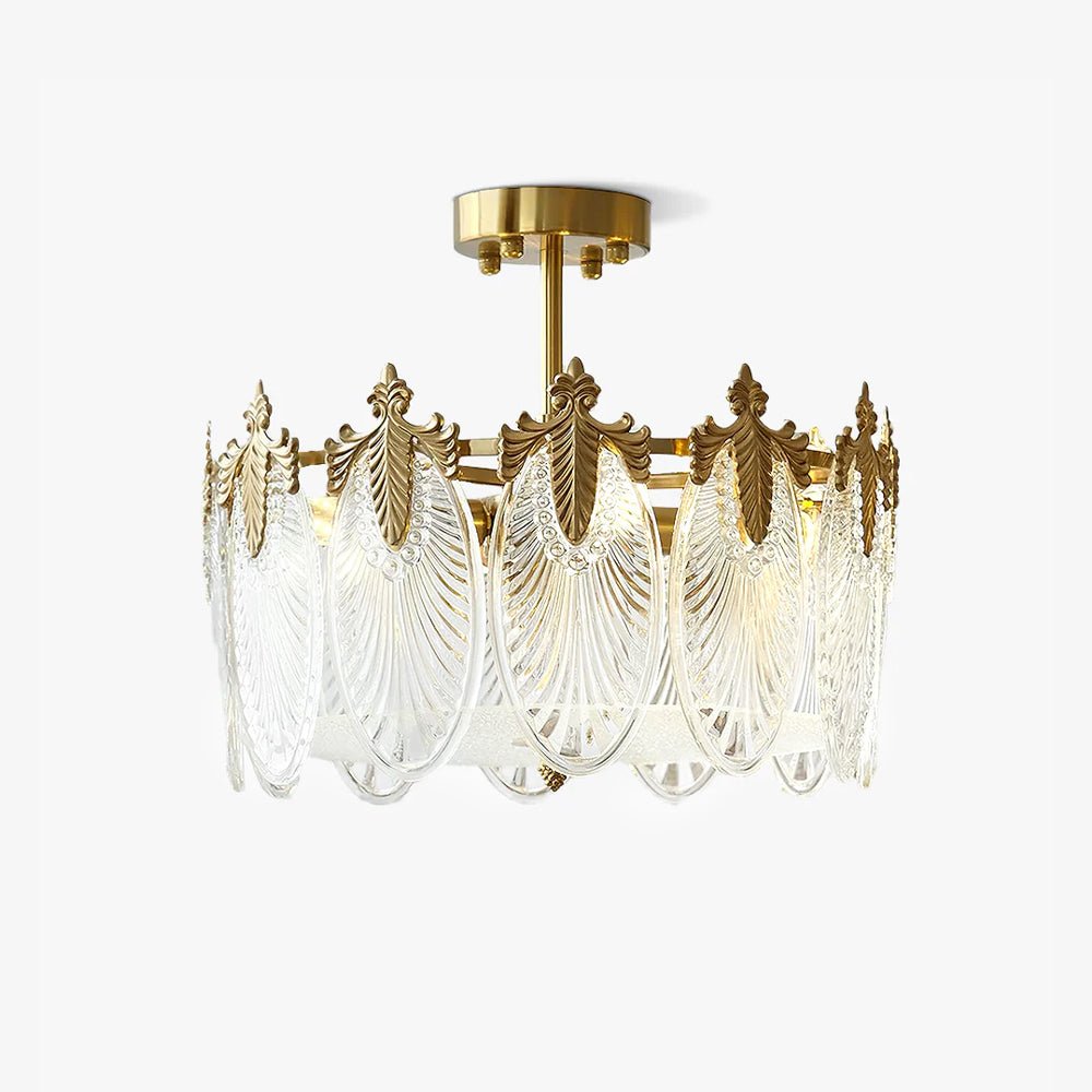 Round Decorative Glass Chandelier-Lighting > Chandeliers & Pendant Lights-casanuva-casanuva