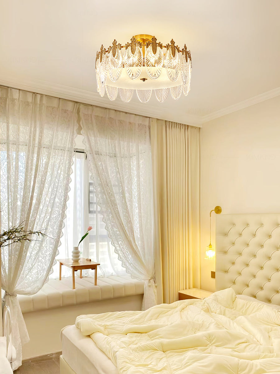 Round Decorative Glass Chandelier-Lighting > Chandeliers & Pendant Lights-casanuva-casanuva