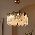 Round Decorative Glass Chandelier-Lighting > Chandeliers & Pendant Lights-casanuva-casanuva