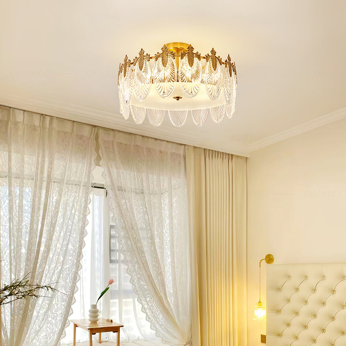 Round Decorative Glass Chandelier-Lighting > Chandeliers & Pendant Lights-casanuva-casanuva