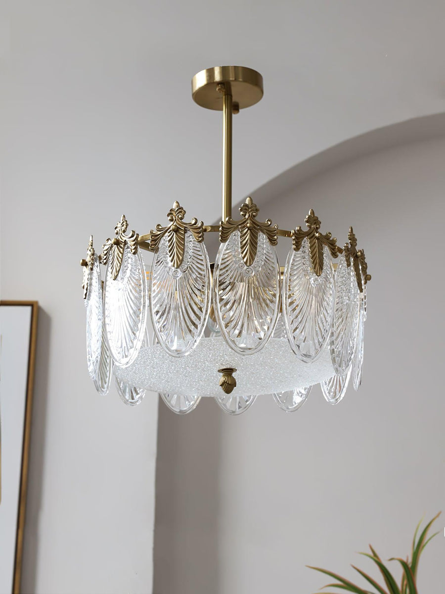 Round Decorative Glass Chandelier-Lighting > Chandeliers & Pendant Lights-casanuva-casanuva