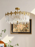 Round Decorative Glass Chandelier-Lighting > Chandeliers & Pendant Lights-casanuva-casanuva