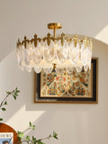 Round Decorative Glass Chandelier-Lighting > Chandeliers & Pendant Lights-casanuva-casanuva