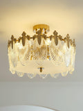 Round Decorative Glass Chandelier-Lighting > Chandeliers & Pendant Lights-casanuva-casanuva