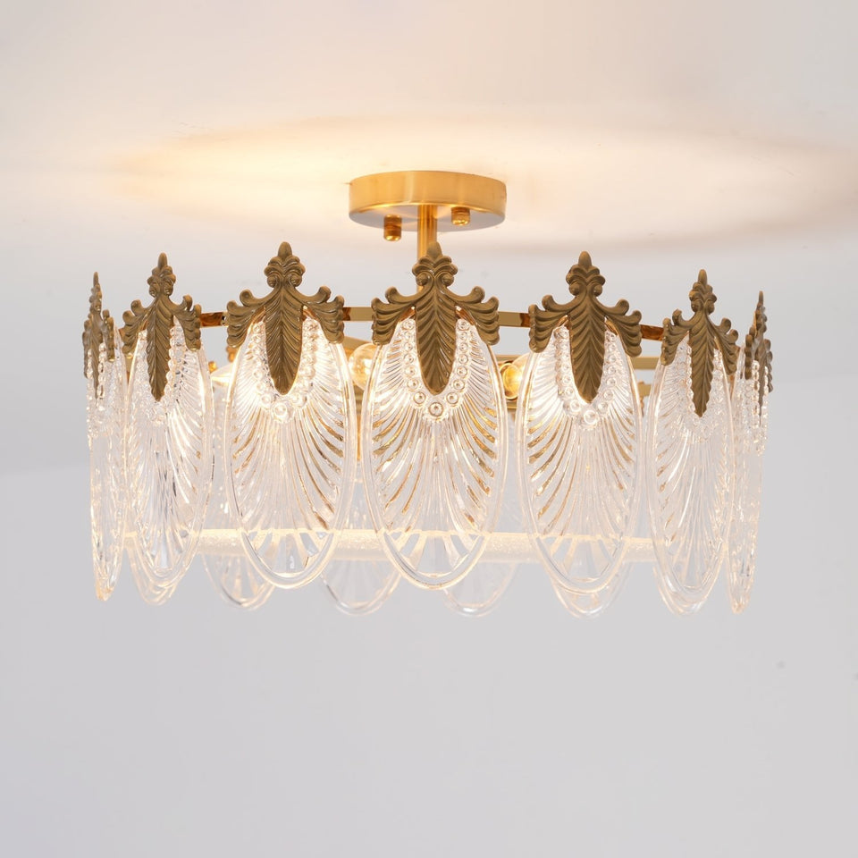 Round Decorative Glass Chandelier-Lighting > Chandeliers & Pendant Lights-casanuva-casanuva