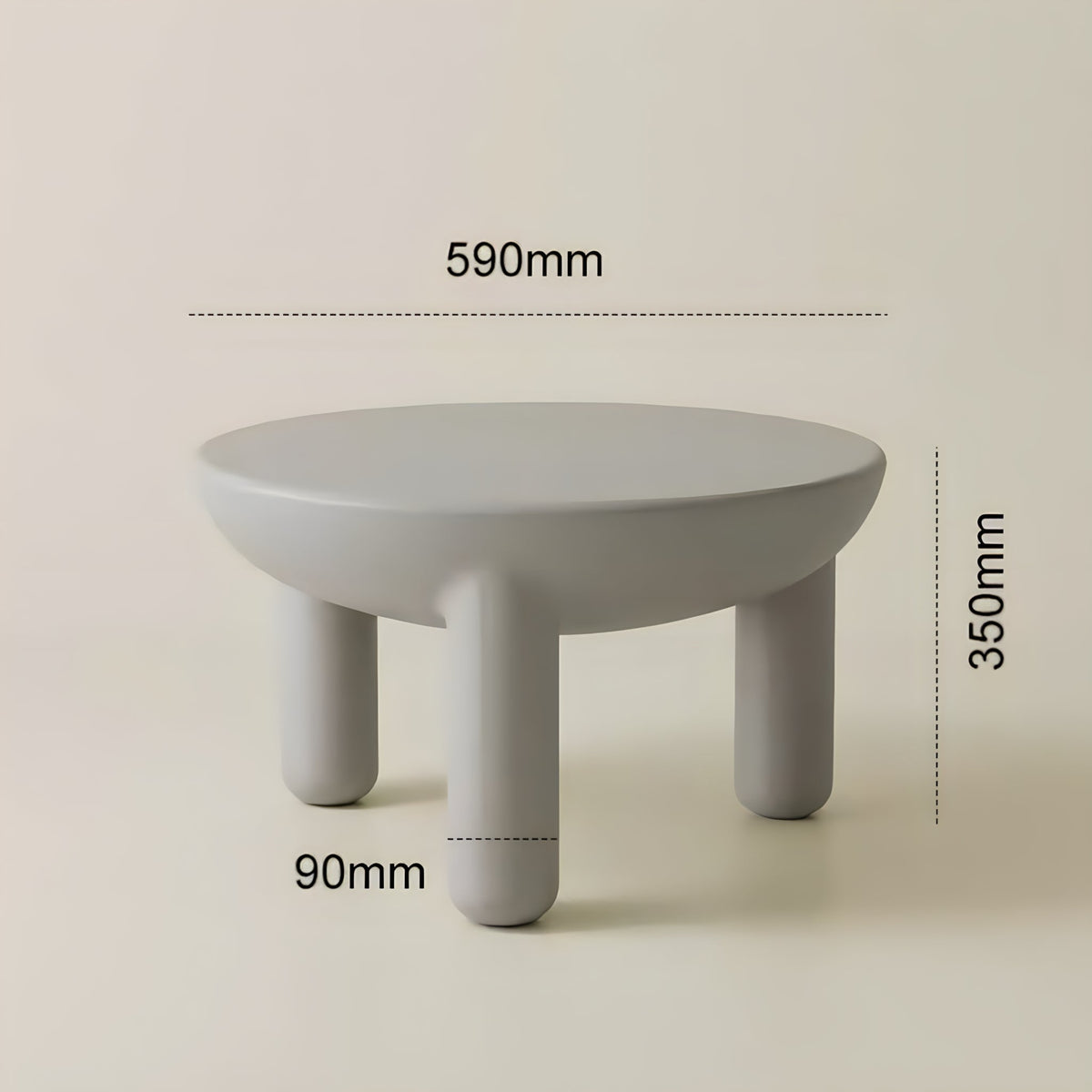 Round Dining Table Bold Design-Furniture > Dining Tables-casanuva-Gray-Large-casanuva