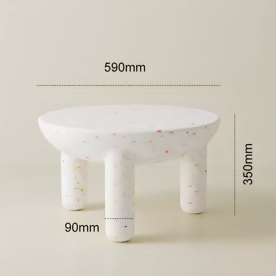 Round Dining Table Bold Design-Furniture > Dining Tables-casanuva-White-Large-casanuva