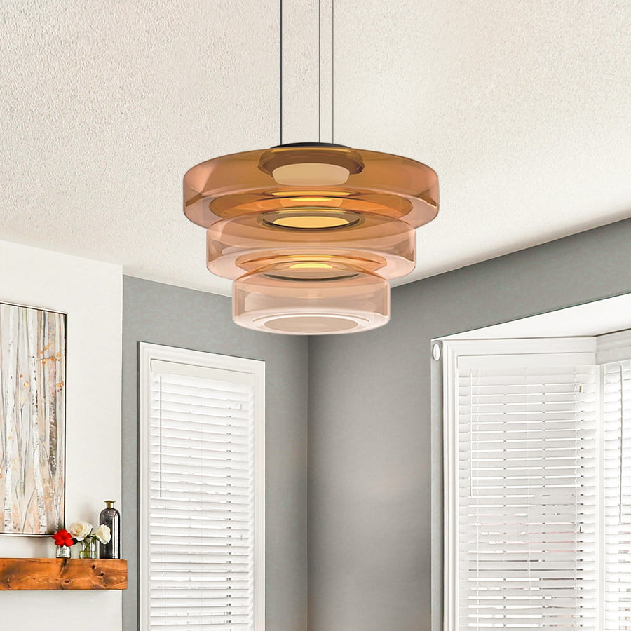 Round Glass Pendant Light Modern Design-Lighting > Pendant Lights-casanuva-casanuva
