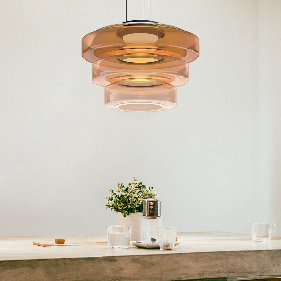 Round Glass Pendant Light Modern Design-Lighting > Pendant Lights-casanuva-casanuva