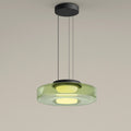 Round Glass Pendant Light Modern Design-Lighting > Pendant Lights-casanuva-Green-Single Layer-D25 x H11 cm-casanuva