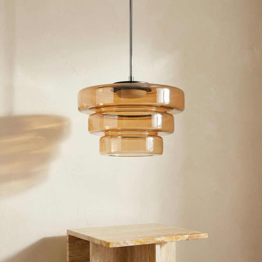Round Glass Pendant Light Modern Design-Lighting > Pendant Lights-casanuva-casanuva