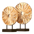 Round Golden Resin Figurine-Home Decor > Figurines-casanuva-casanuva